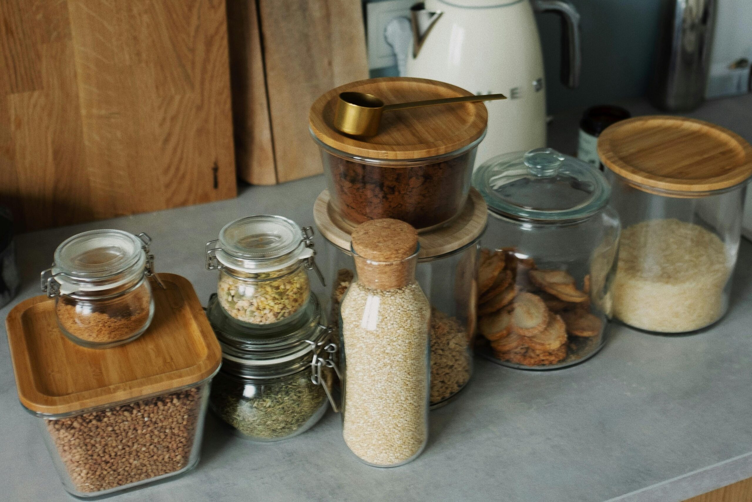intérieur naturel produits amazon déco cuisine bocaux en verre