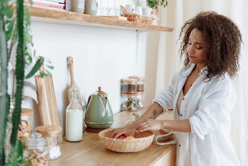 cuisine déco organisée et chaleureuse